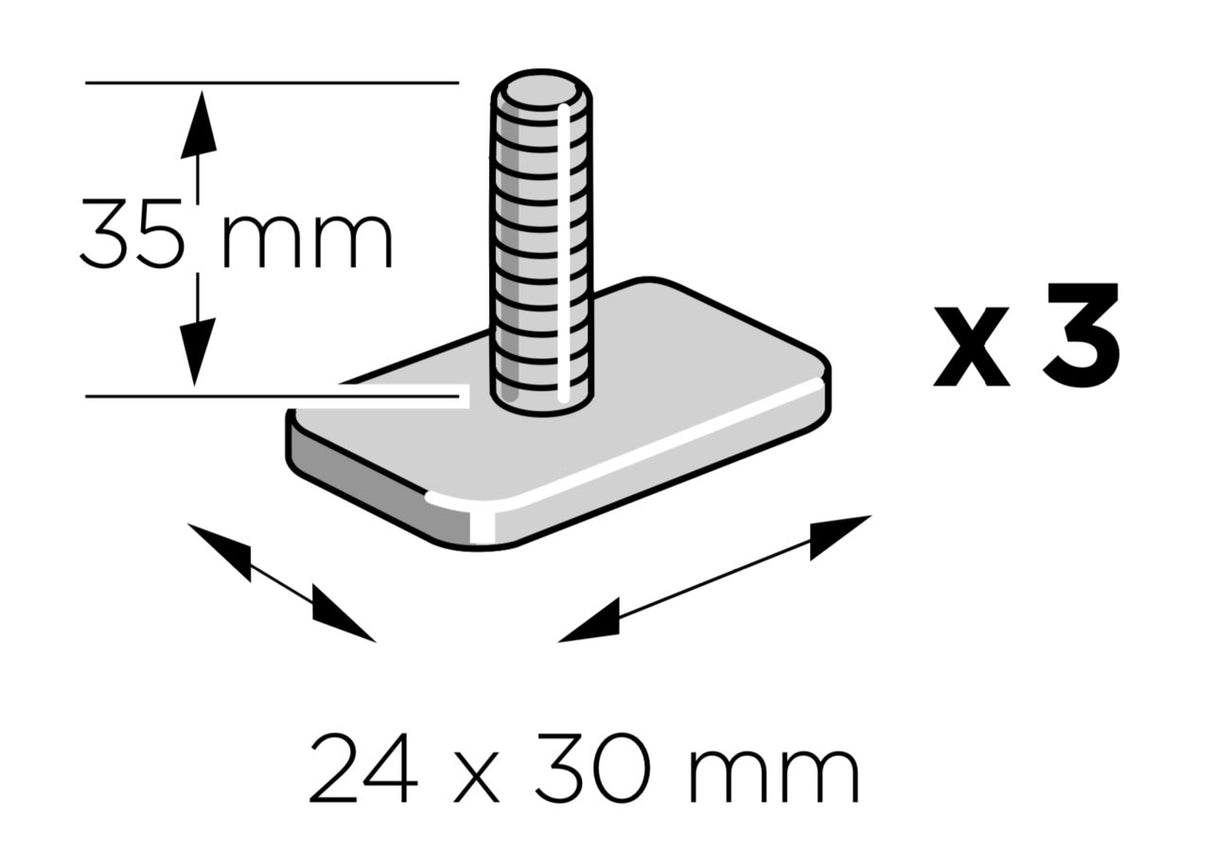 Thule T-Track Adapter 30x24mm 889-3