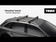 Thule WingBar Evo - Black Raised Roof Rails - VOLKSWAGEN Cross Fox 5-dr Hatchback, 2010 on