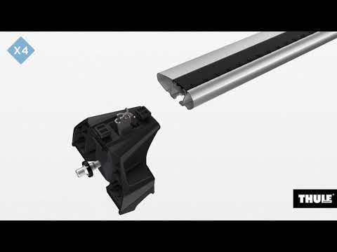 Thule WingBar Evo - Black to fit: JEEP Compass 5-dr SUV, 2017 on